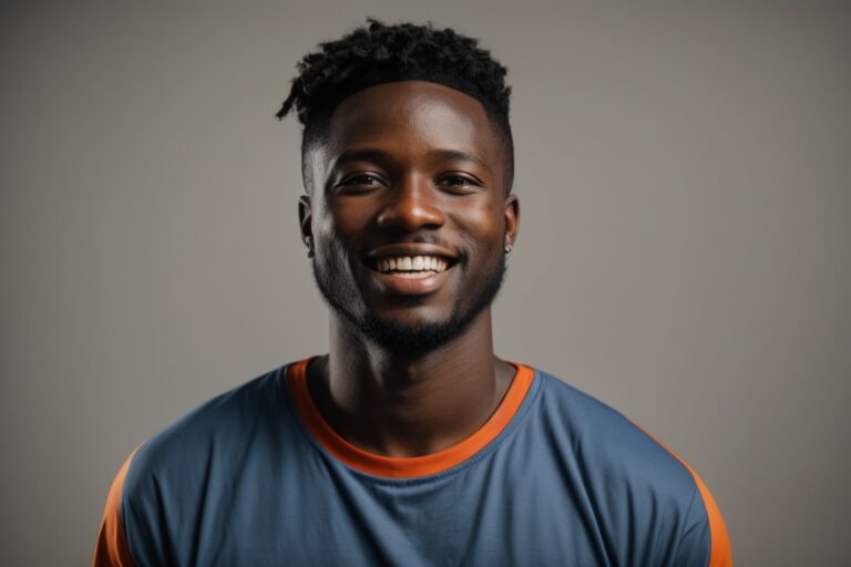 PhotoReal_excited_west_african_24_year_male_in_blue_and_orange_1